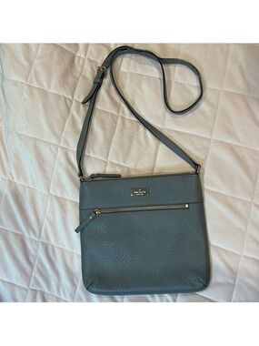 Kate Spade Laurel Way Rima Crossbody Bag – Pebbled Leather – Grey